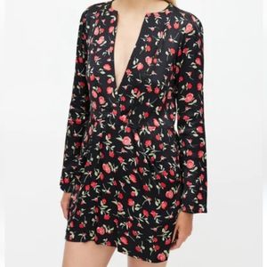 REFORMATION I Hart 0 Mini Dress in Rose Divine Print I Rayon Viscose Blend